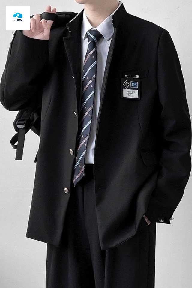 셔츠 교복마이 남학생 커플 사이트 동복 교복 - 상세 이미지 2