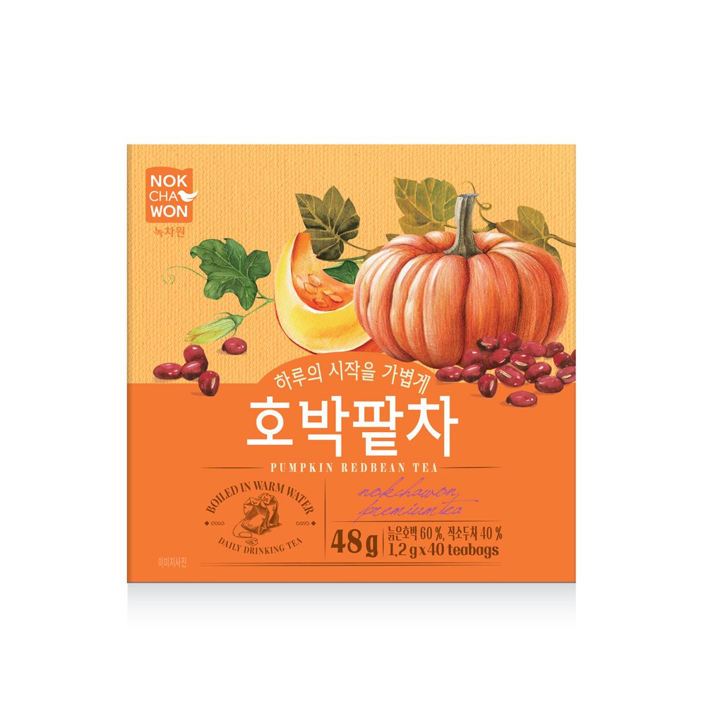[녹차원] 호박팥차 40티백 (4면) - 상품 이미지