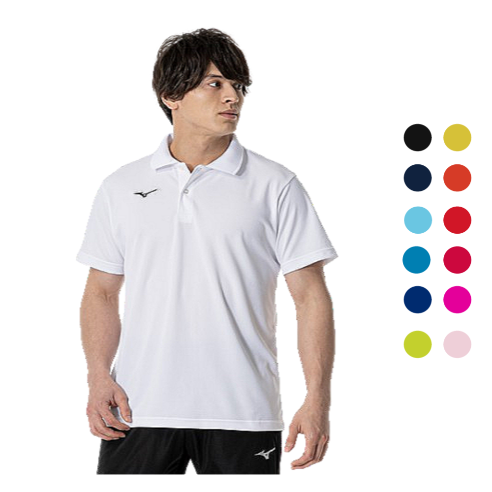 미즈노 배드민턴 웨어 유니섹스 폴로 반팔 셔츠 32MA9670 - 상품 이미지