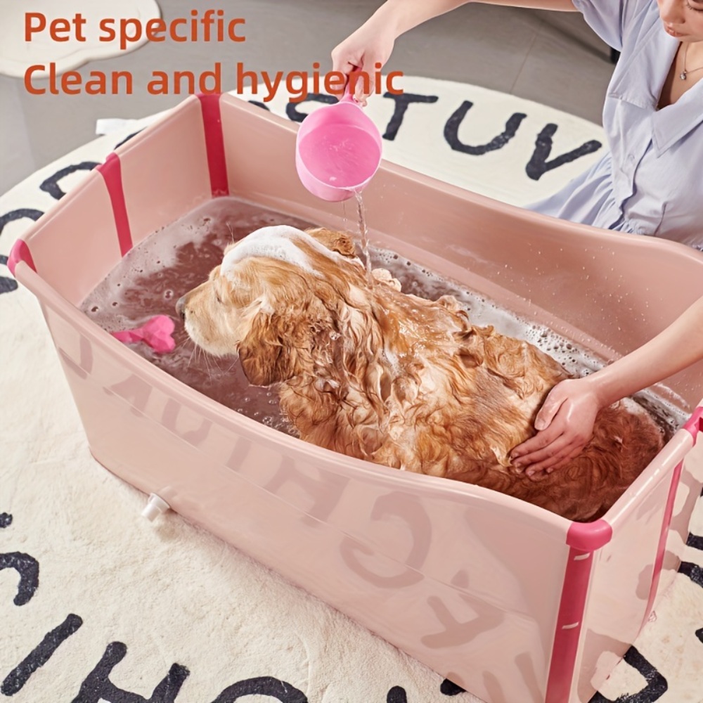 반려동물 미니 휴대용 욕조 대야 반려견 반려묘 애완동물 목욕 간편 보관