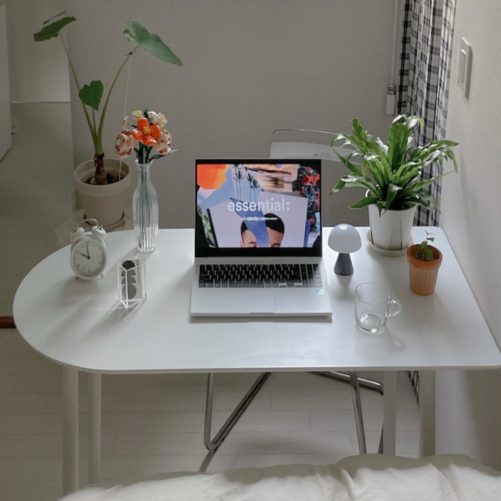 이케아 식탁 원형 테이블 카페 2인용 DOCKSTAR 화이트