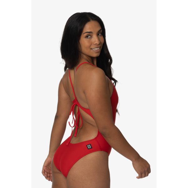 졸린 타야 원피스 수영복 레드 Jolyn Taya Swim Onesie (solids) - Red - 메인 이미지