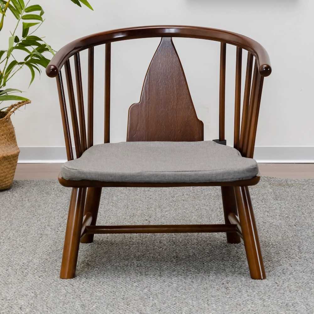 원목 낮은의자 허리보호대 팔걸이 다도 찻집 카페 25cm - 상세 이미지 4