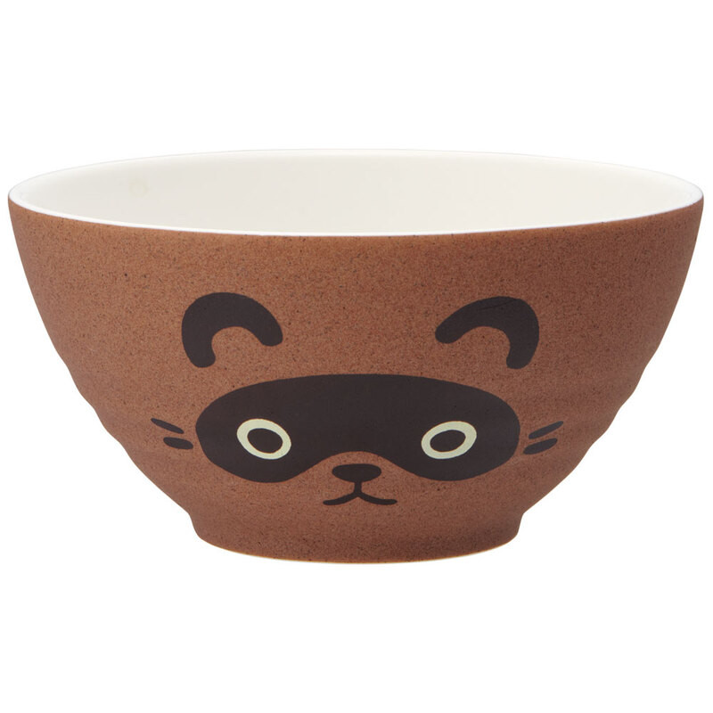 [발주상품 2~4 영업일 후 발송예정] 스케이터 너구리 TANUKI 캐릭터 도자기 밥공기 CHRB2 - 주방·식기 - 하카타몰