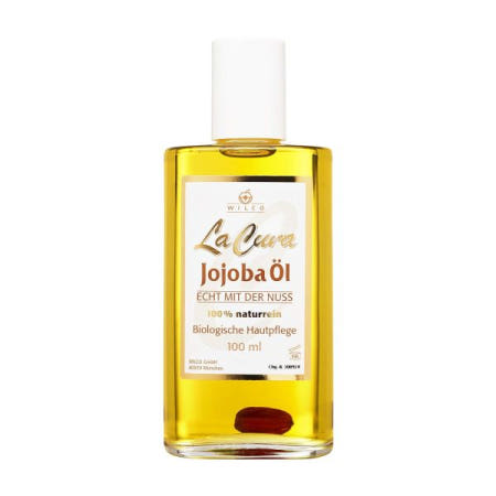 [해외]WIlco LA CURA 호호바 오일 - 몸과 얼굴에 보습 냉압착 환경 친화적인 유리병에 담겨 너트가 함유된 리얼 100 ml [B0012PV 02-100 ml (1er P