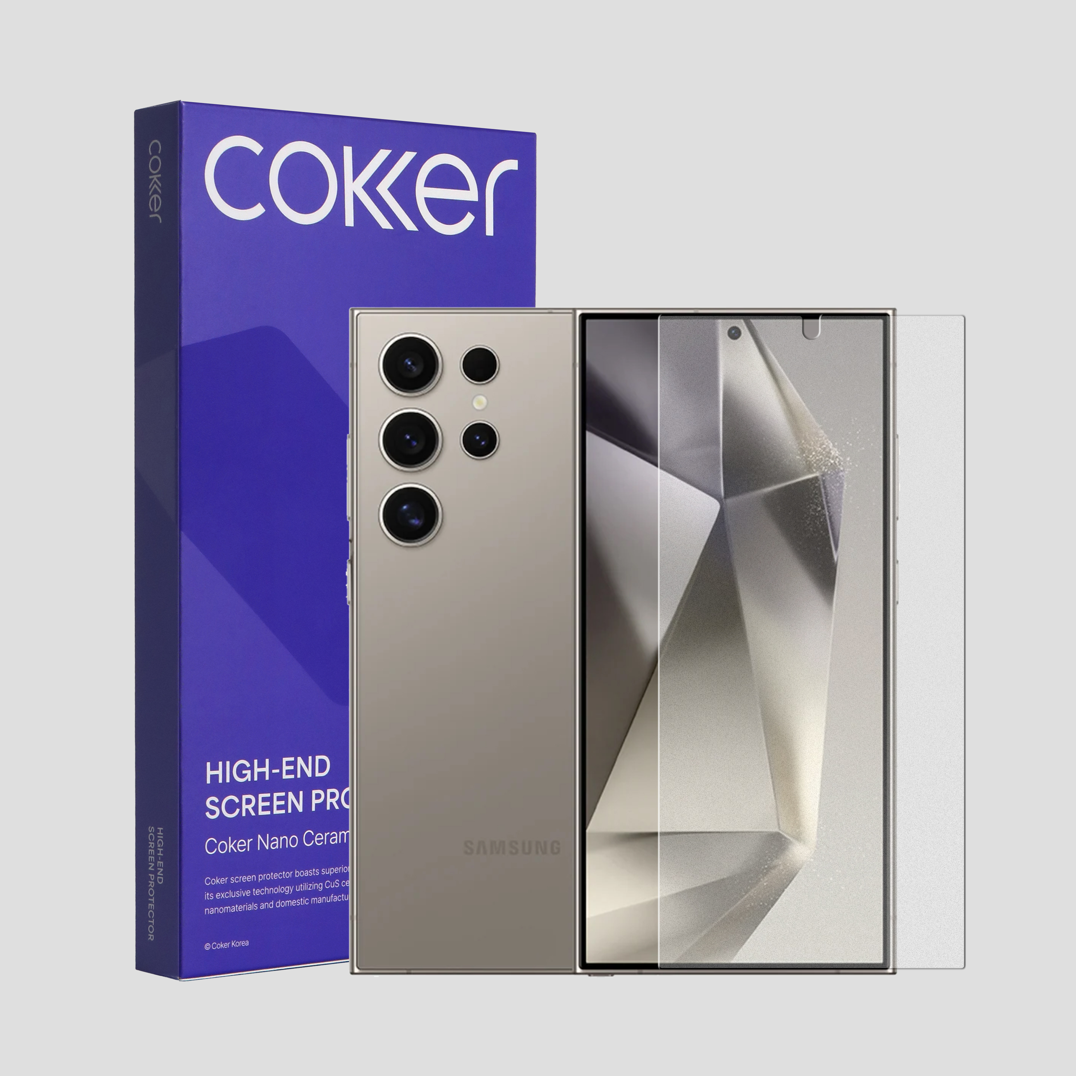 코커 종이질감 갤럭시 S24/S25 시리즈 액정 보호필름 갤럭시S24 울트라, 2매입 제품 이미지