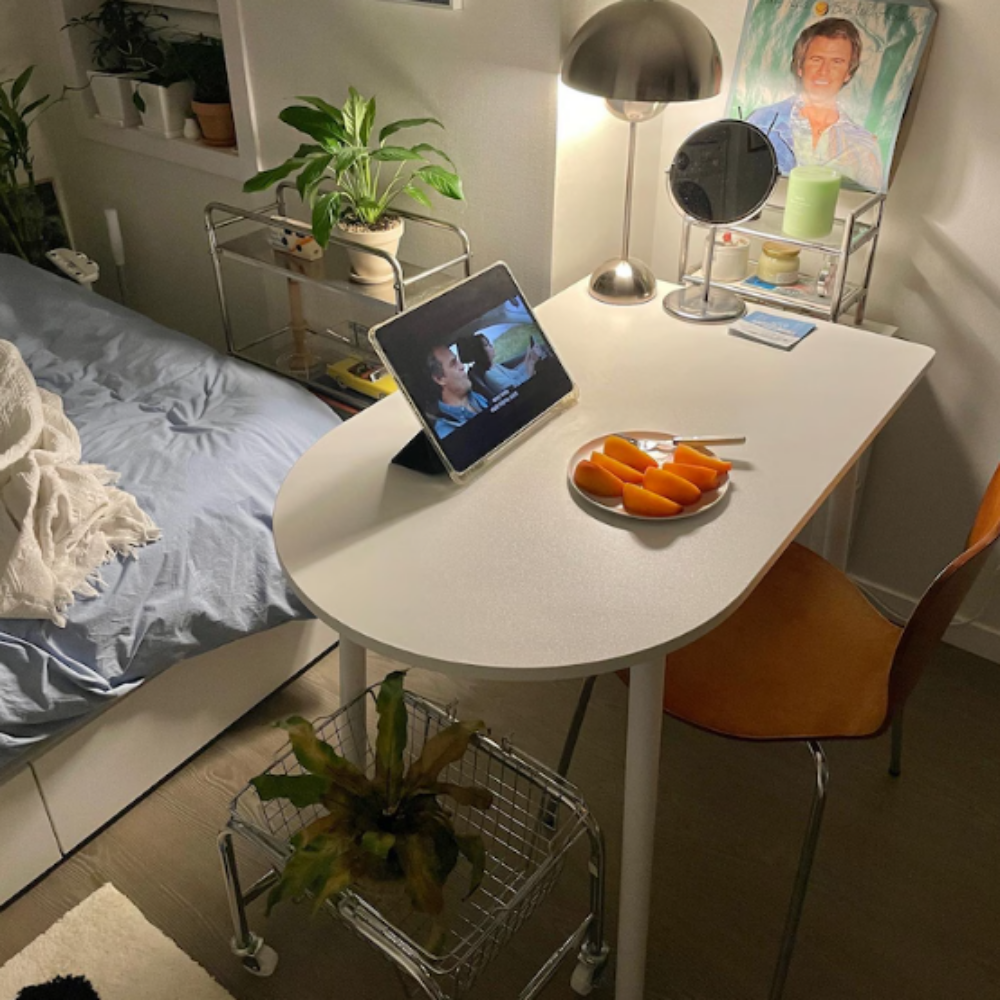 이케아 식탁 원형 테이블 카페 2인용 DOCKSTAR 화이트