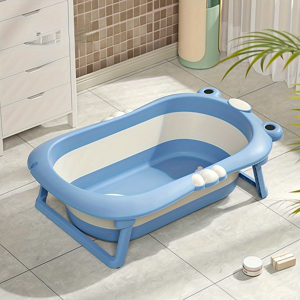 반려동물 미니 휴대용 접이식 욕조 반려견 반려묘 애완동물 목욕 개구리