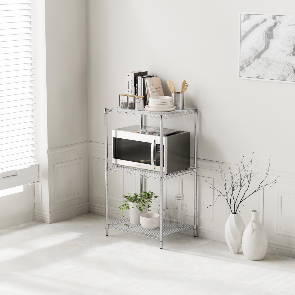 이케아 선반 수납선반 다용도 철제 스텐 모듈 OMAR 4단