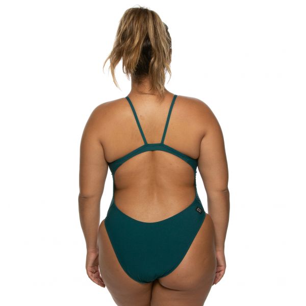 졸린 쉐비 원피스 수영복 피코크 Jolyn Chevy Swim Onesie (solids) - Peacock - 메인 이미지