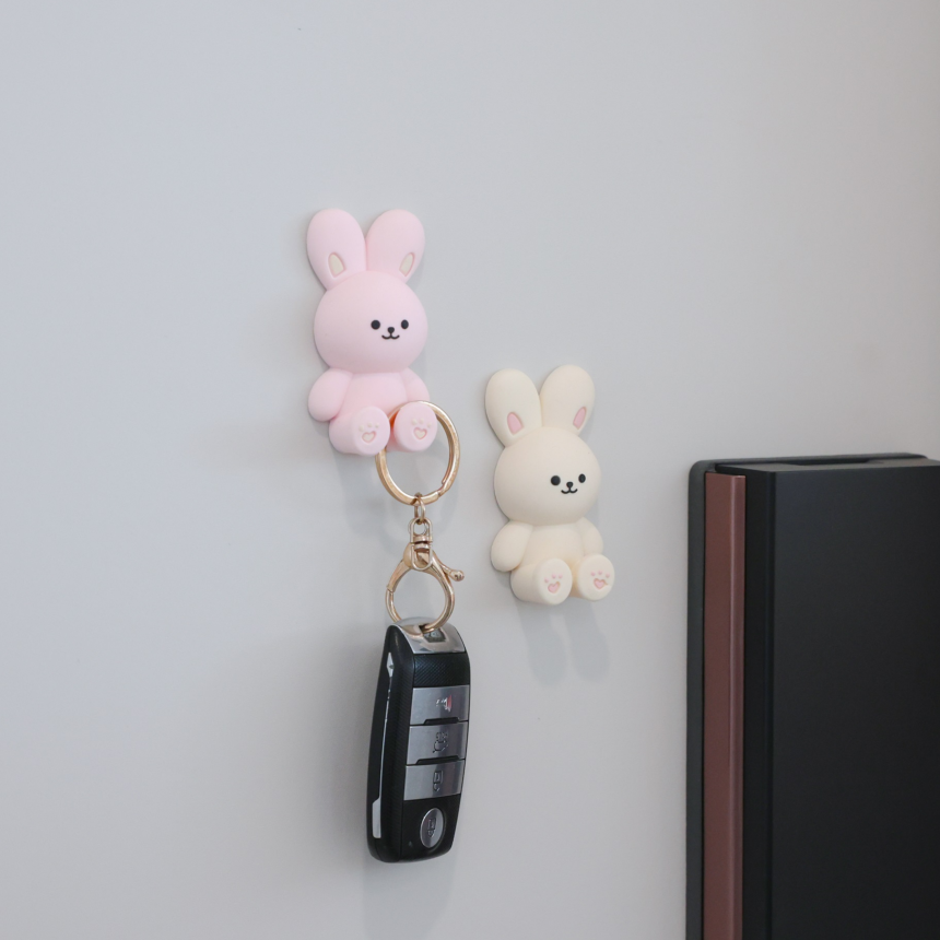 토끼 흡착식 실리콘 칫솔걸이 칫솔꽃이 유아 뽁뽁이형 이미지 7