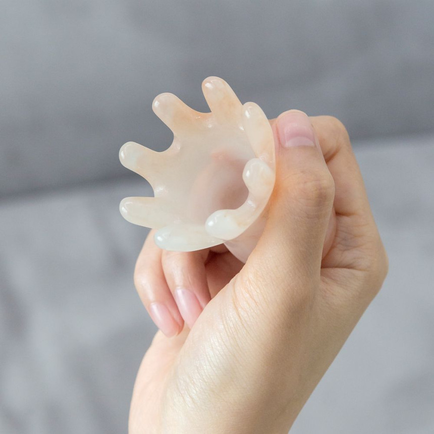 무탈 문어 두피 괄사 마사지기 승모근 머리 빗 지압 마사지 사진 3
