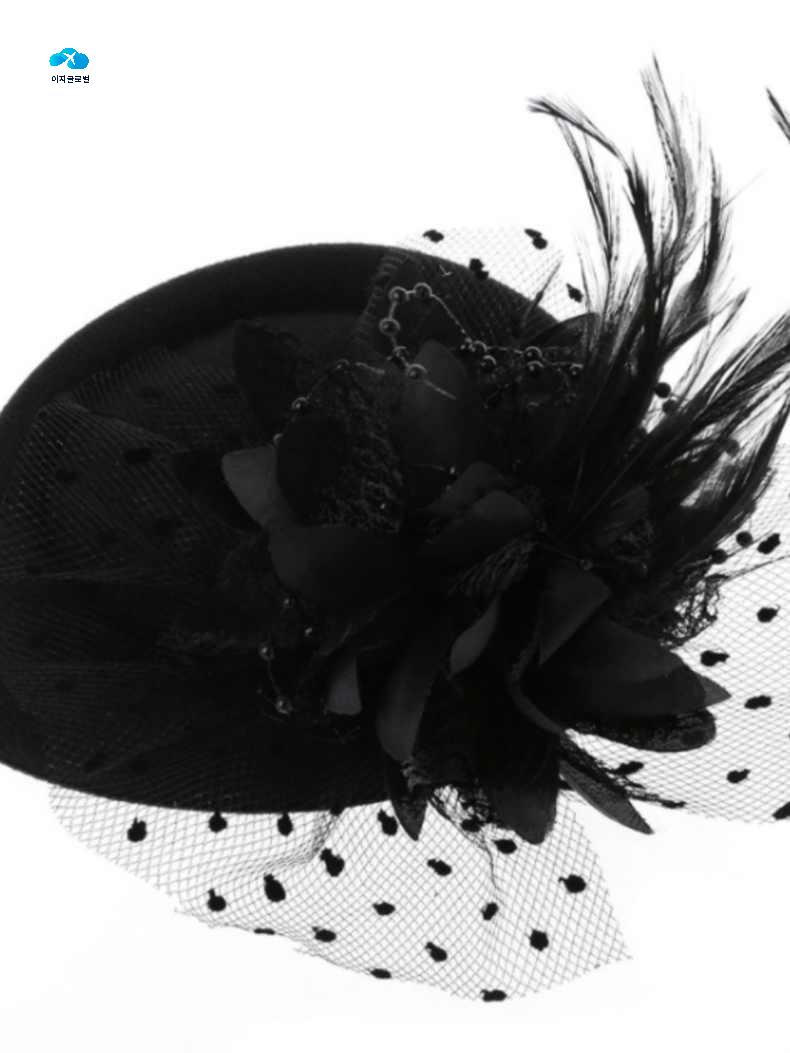 보석 꽃 브러치 깃털 코사지 액세서리 - 상품 이미지