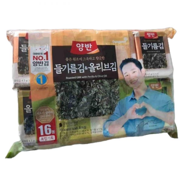 동원 양반 들기름올리브 복합 식탁김 16봉 : 지쿠11