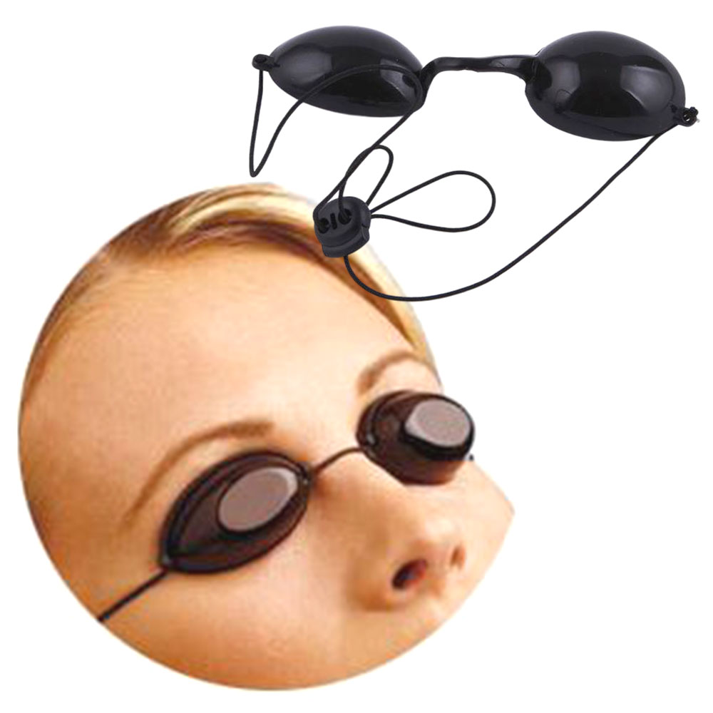led 레이저 눈가리개 간편착용 끈조절 눈시술 보호경 - 상품 이미지