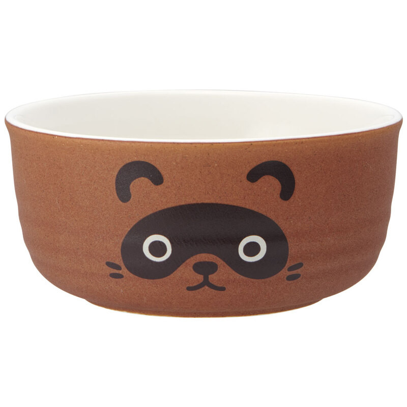 [발주상품 2~4 영업일 후 발송예정] 스케이터 너구리 TANUKI 캐릭터 도자기 볼 그릇 CHBW2 - 주방·식기 - 하카타몰