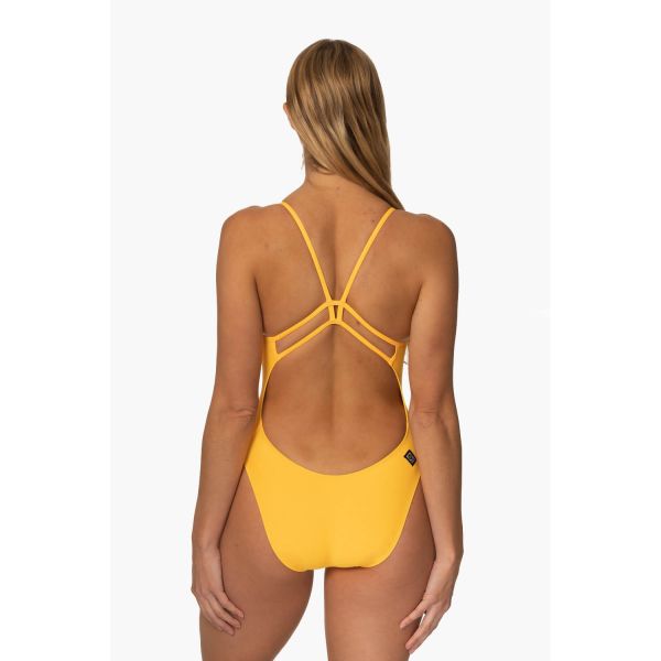 졸린 드류 원피스 수영복 망고 Jolyn Drew Swim Onesie (solids) - Mango - 메인 이미지