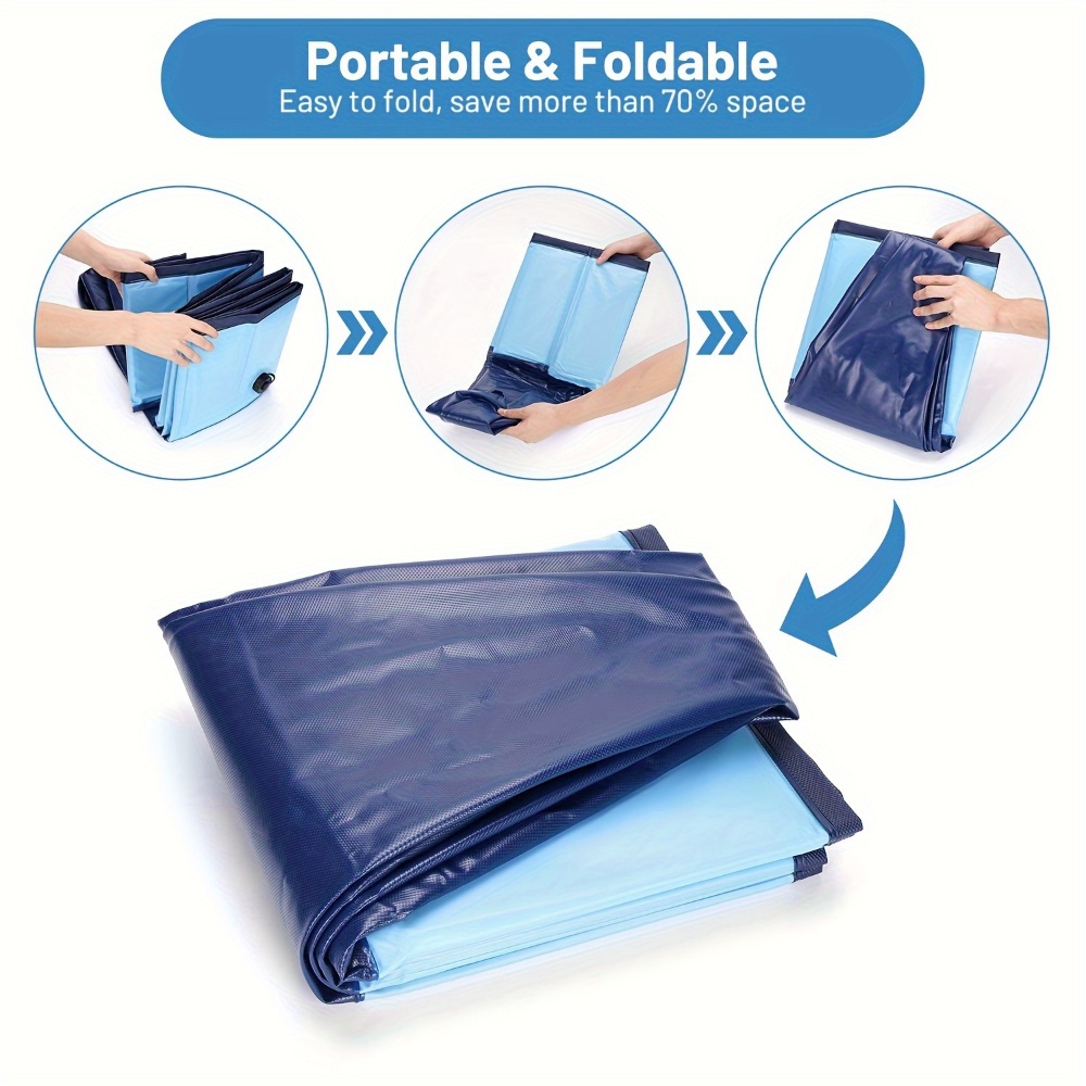 가정용 야외 미니 수영장 원형 휴대형 욕조 가정용 정원 뒤뜰 마당 반려동물