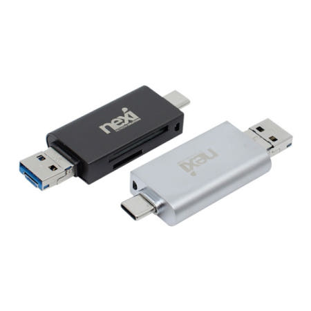 3 in 1 멀티 카드리더기 다크그레이 NX887