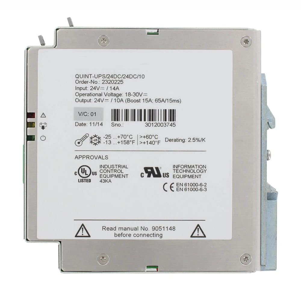 Phoenix UPS 24VDC/10A 무정전 전원공급장치QUINT DC-UPS 235 퀸트업/24DC/24DC/10PS