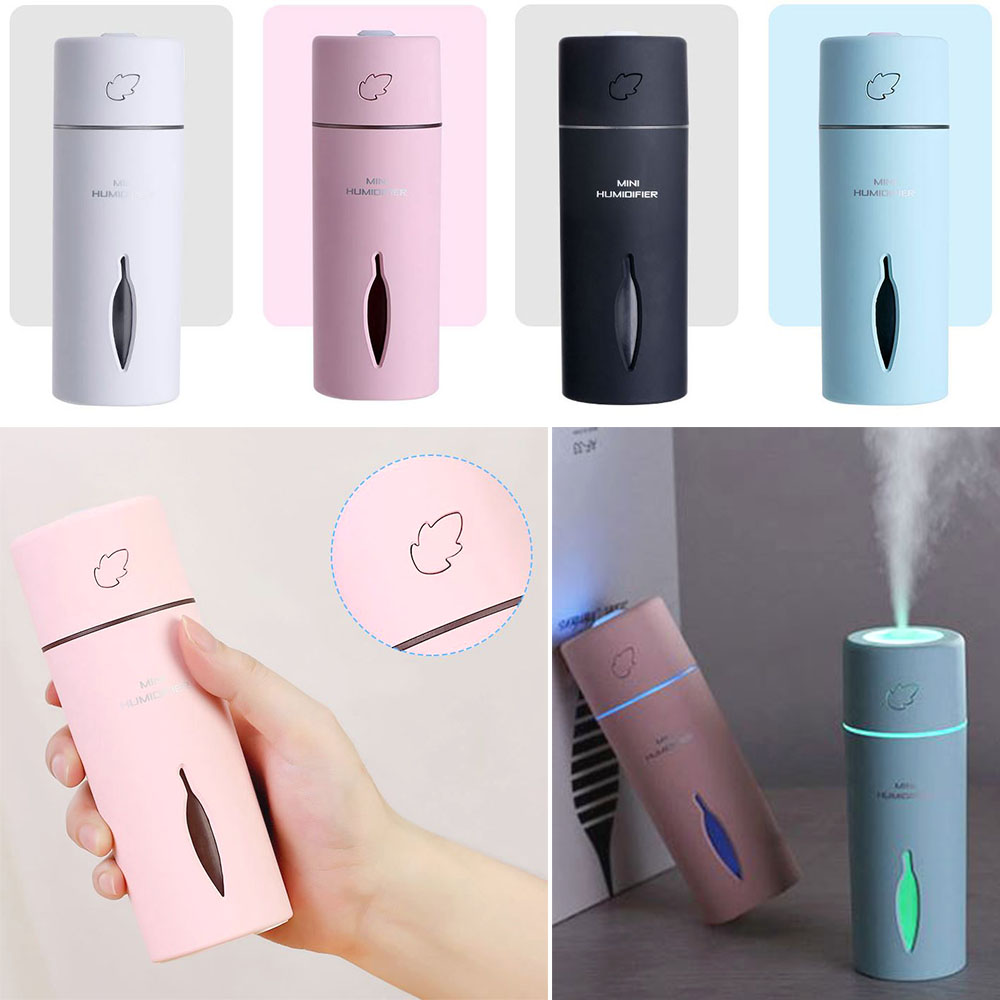 저소음 led 가습기 실내 사무실 2단 공기정화 usb 무드등