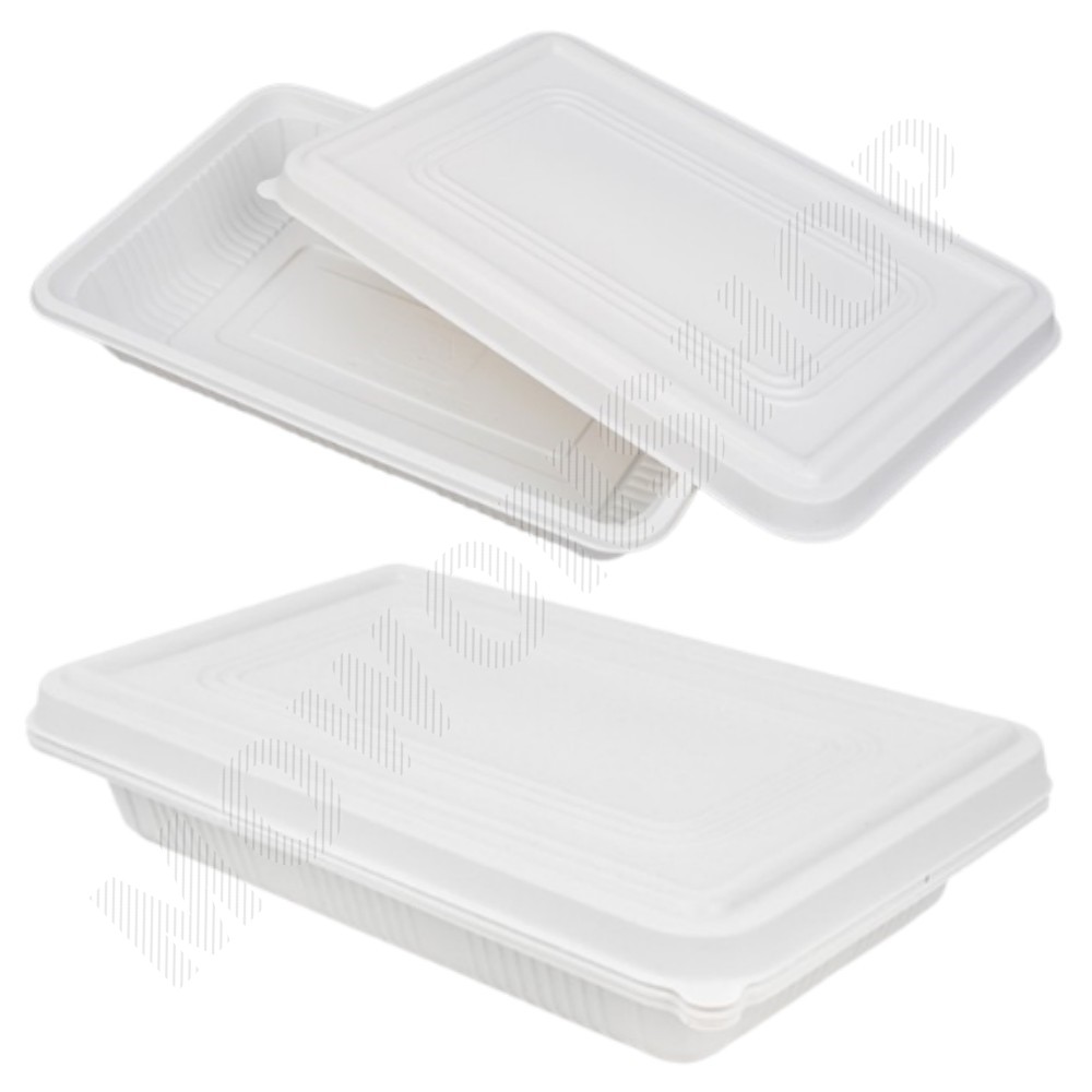 전자레인지 일회 용기 볶음밥 김밥 포장 용기 사각 도시락케이스 - 상품 이미지