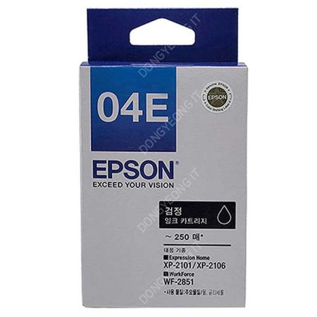 [세이코엡손주식회사][EXTREMO] EPSON 정품 WF-2851 잉크 검정 T04E170