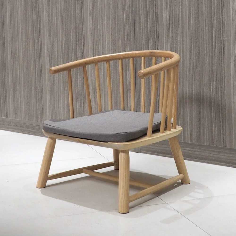 원목 낮은의자 허리보호대 팔걸이 다도 찻집 카페 25cm - 상세 이미지 3
