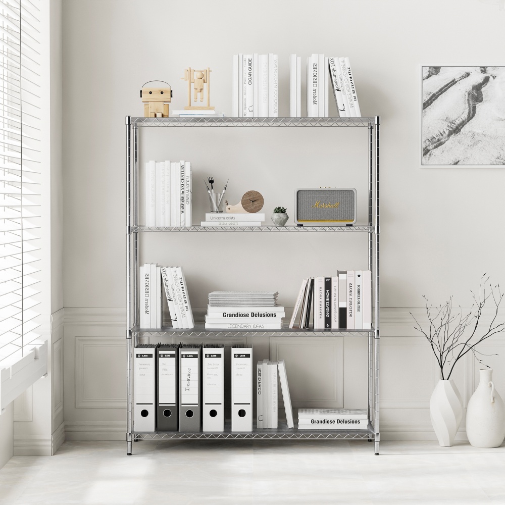 이케아 선반 수납선반 다용도 철제 스텐 모듈 OMAR 4단