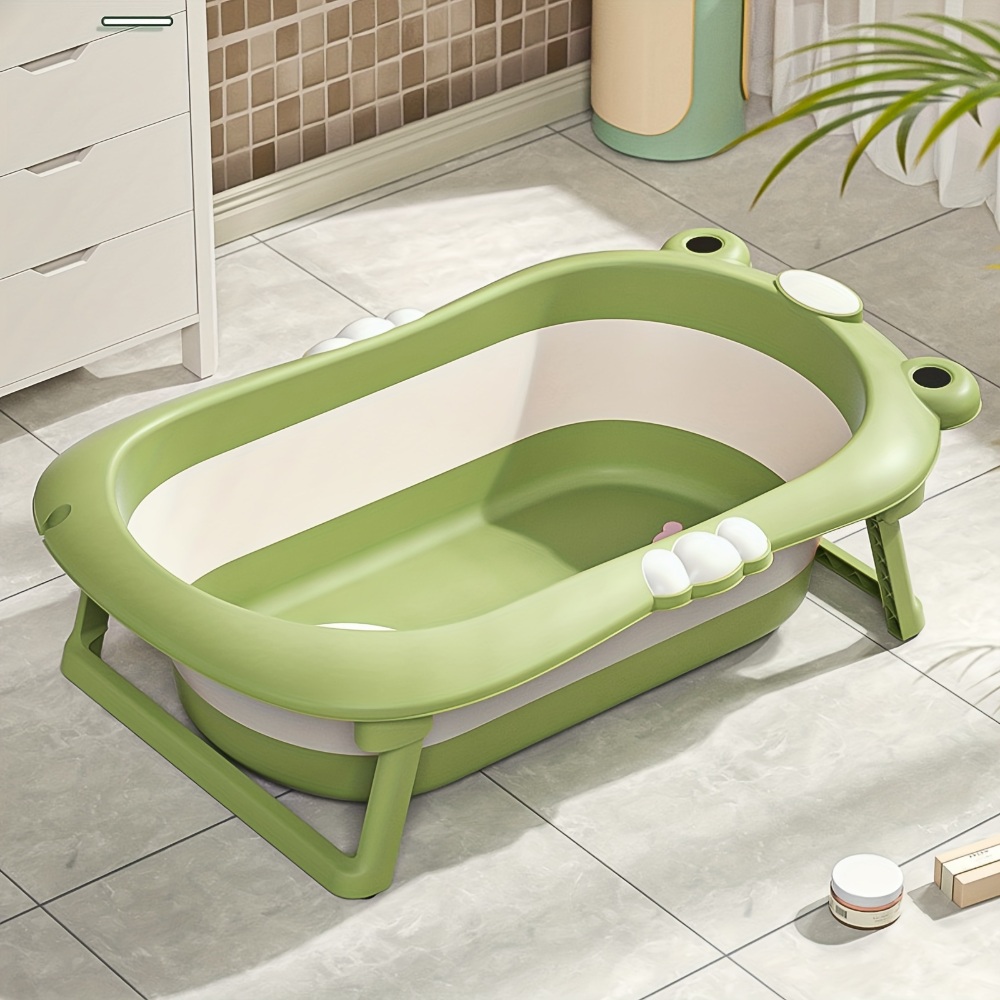 반려동물 미니 휴대용 접이식 욕조 반려견 반려묘 애완동물 목욕 개구리