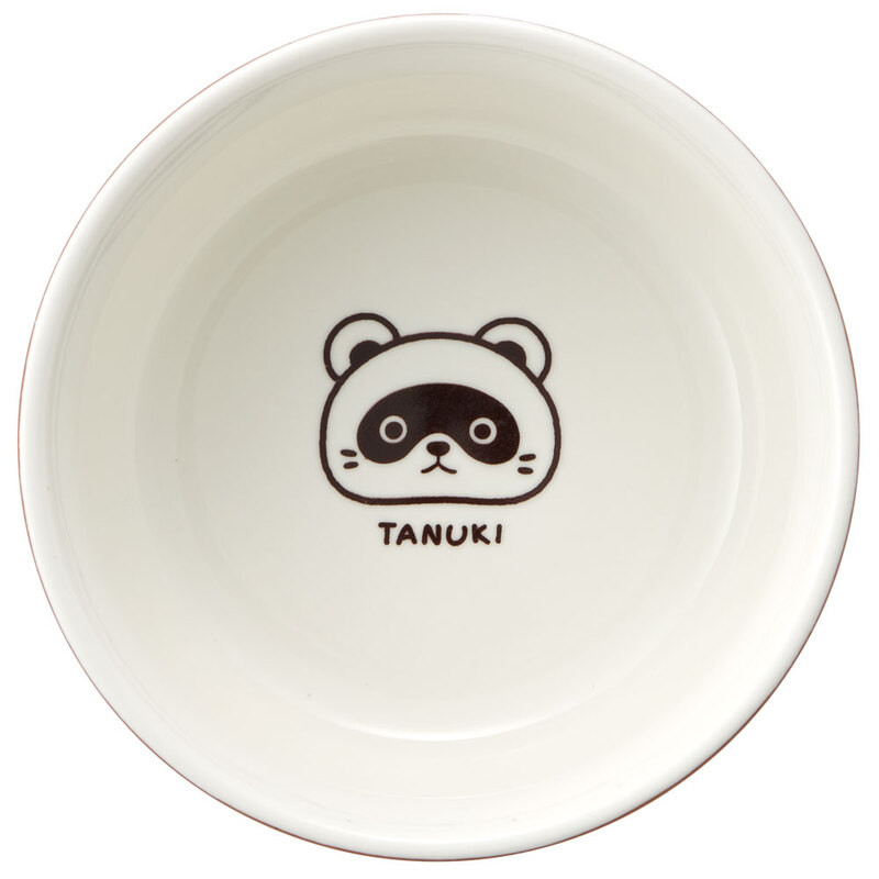 [발주상품 2~4 영업일 후 발송예정] 스케이터 너구리 TANUKI 캐릭터 도자기 볼 그릇 CHBW2 - 주방·식기 - 하카타몰