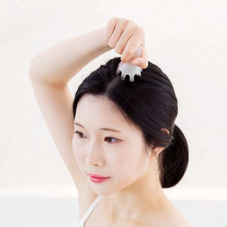 무탈 문어 두피 괄사 마사지기 승모근 머리 빗 지압 마사지 사진 4