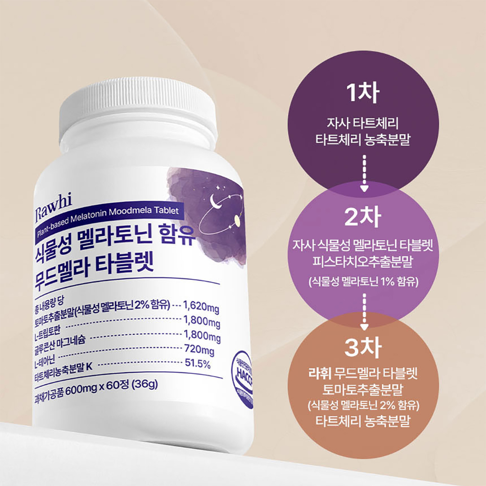 4+2 식물성 멜라토닌 타트체리 L테아닌 트립토판 마그네슘 이미지 6