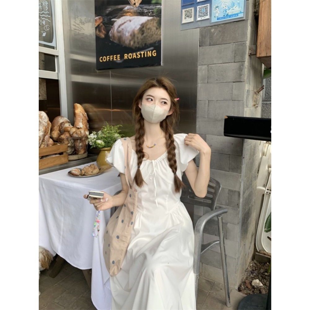 놀면뭐하니 247회 이미주 원피스 화이트 스퀘어넥 A라인 의상 옷 패션 - 상세 이미지 3