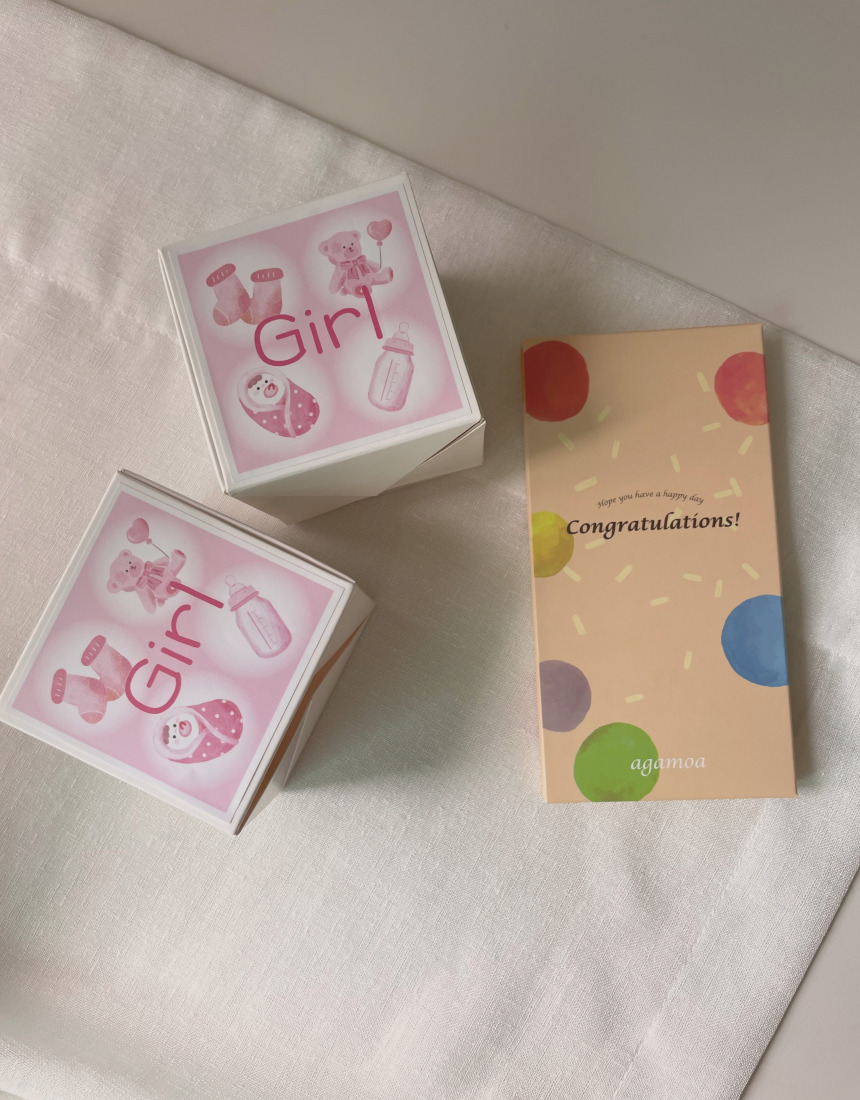 아가모아 젠더리빌 파티 풍선 이벤트 카드 베이비샤워