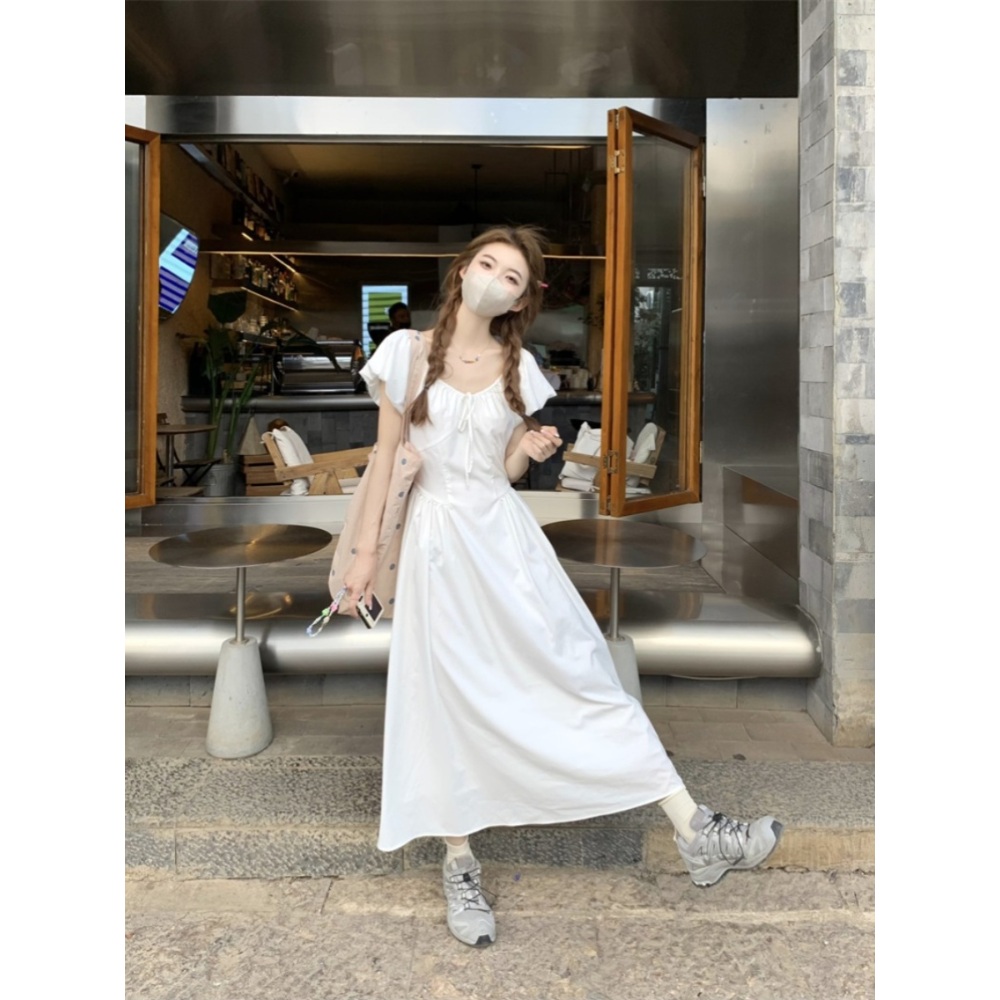 놀면뭐하니 247회 이미주 원피스 화이트 스퀘어넥 A라인 의상 옷 패션 - 상세 이미지 5