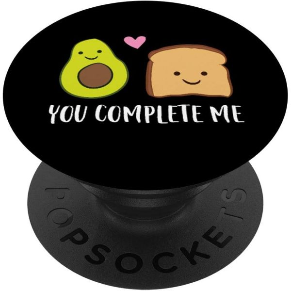 Avocado Toast Gifts아보카도 토스트 유 컴플리트 미 발렌타인 데이 아보카도 팝소켓 스왑 가능한 팝그립 : 돈비영식