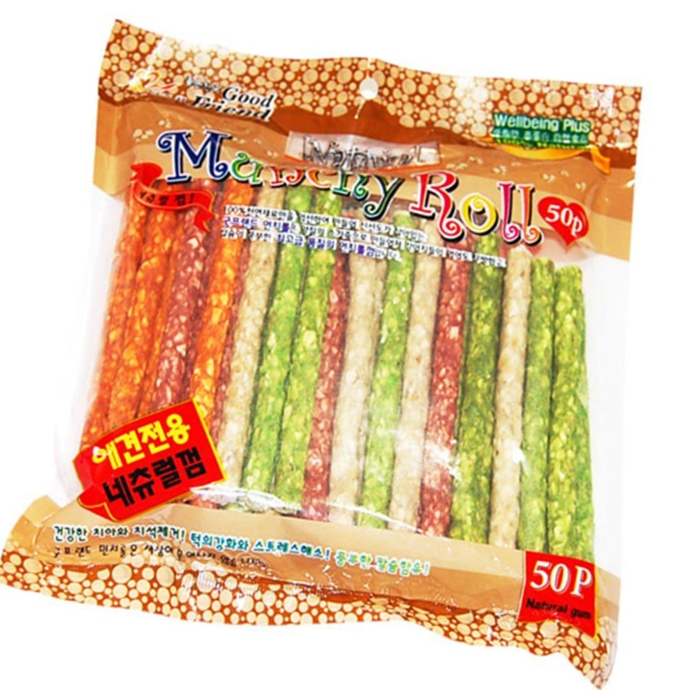 강아지 치아관리 간식 우피 먼치껌 50p 2봉 훈련소 : 솜이랑곰이랑