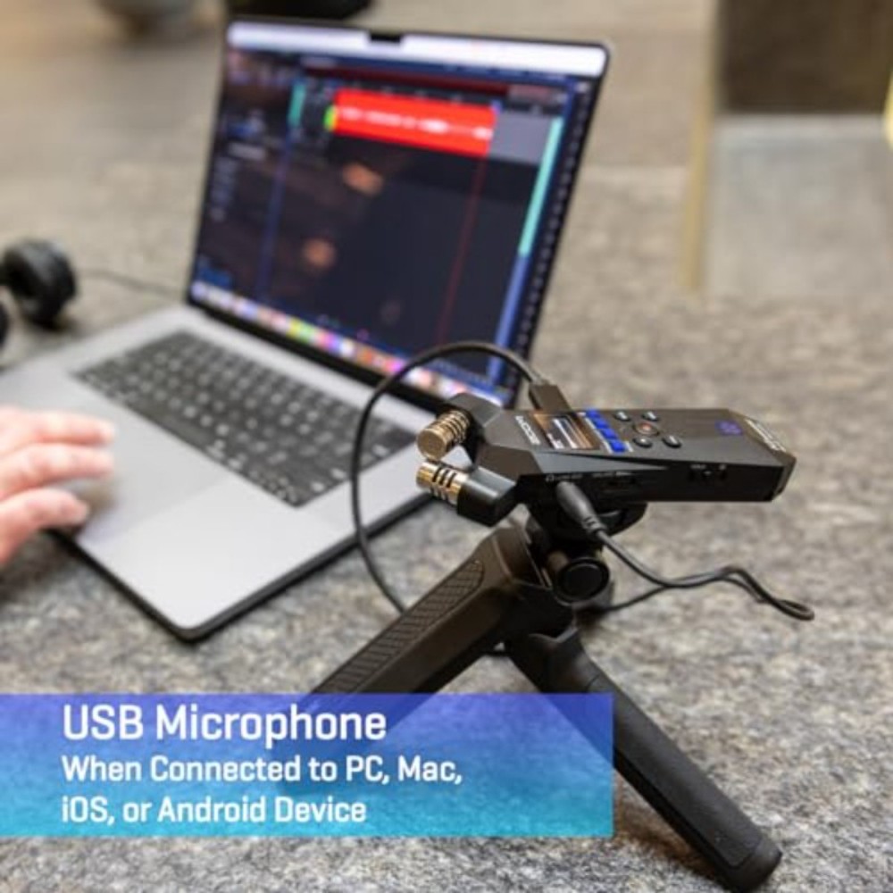 줌 Zoom h1 에센셜 녹음기 보이스레코더 팟캐스트 연주 ASMR 인터뷰 USB 마이크 - 상세 이미지 5