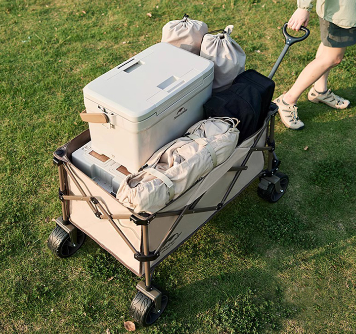 네이처하이크 와이드휠 캠핑웨건 [브라운]