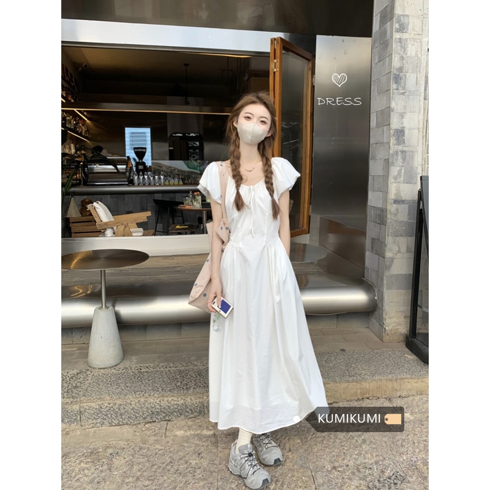 놀면뭐하니 247회 이미주 원피스 화이트 스퀘어넥 A라인 의상 옷 패션 - 상세 이미지 2