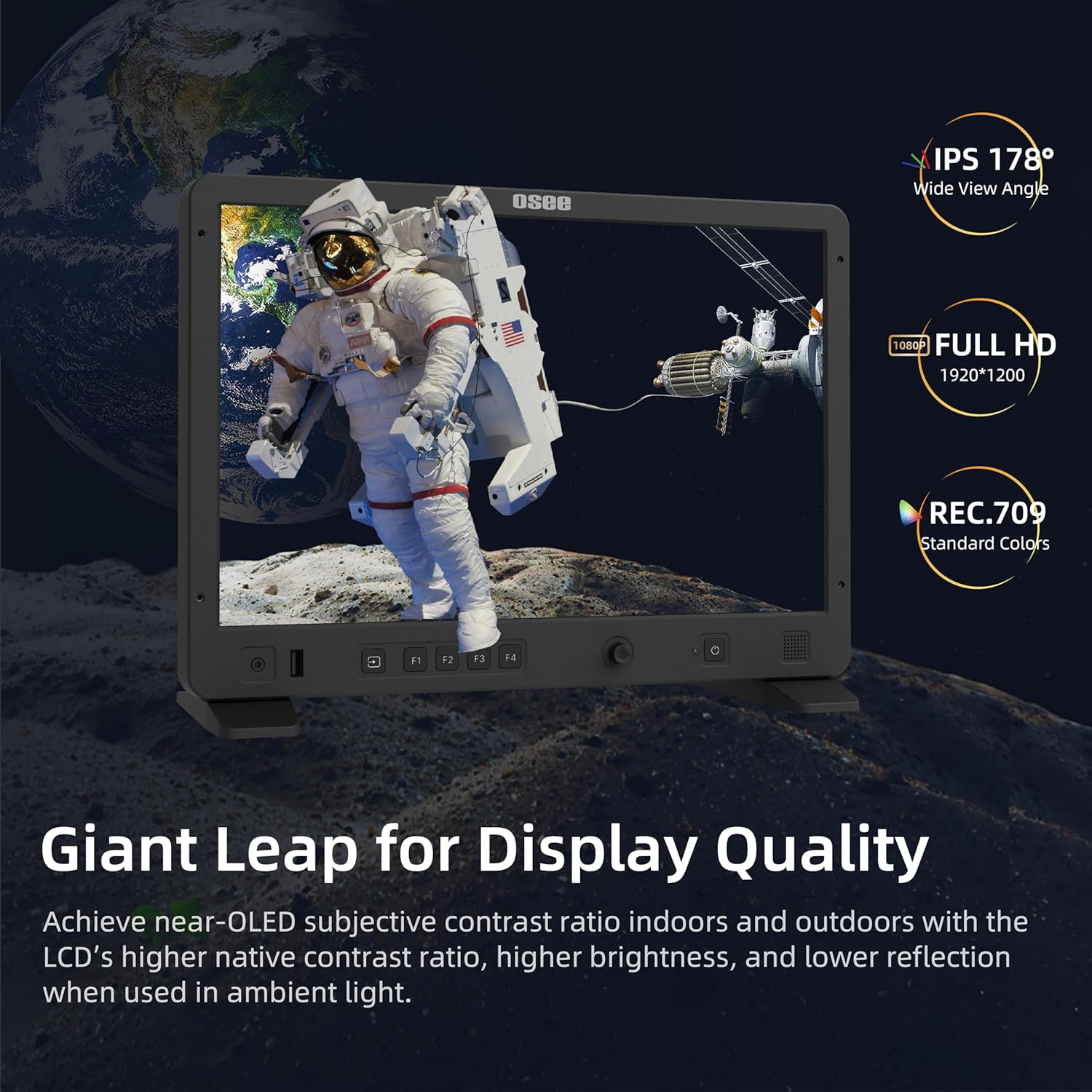 OSEE MEGA 15S 오씨 메가 15인치 1500nit 디렉터 필드 모니터 감독용 - 상세 이미지 2