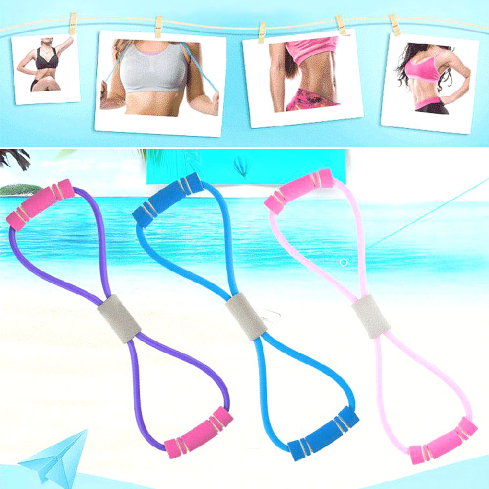 요가 8자 튜빙밴드 파스텔 라텍스 완력기 스트레칭 악력기