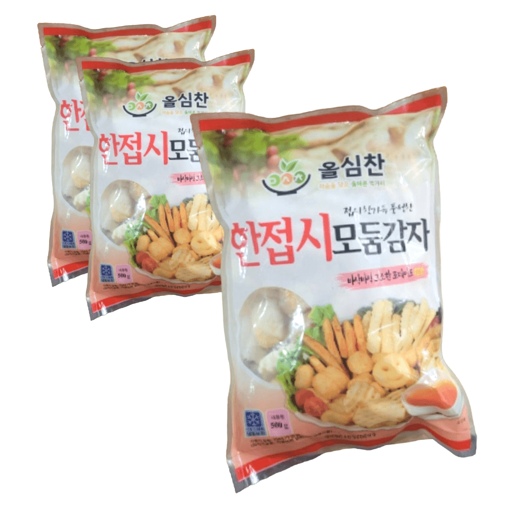 모둠 감자튀김 한접시 튀김 에어프라이어 500g 3팩 : 편하넷