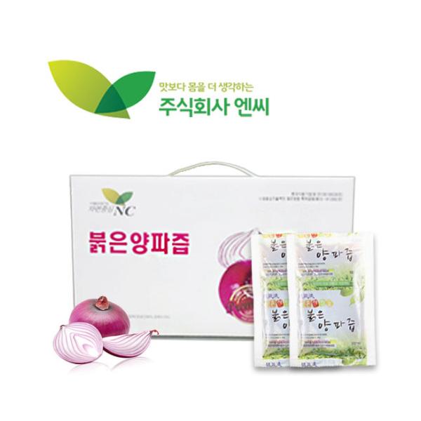 주식회사엔씨 통채로넣은붉은양파즙 100ml 30포 1박스 : 이스라엘555