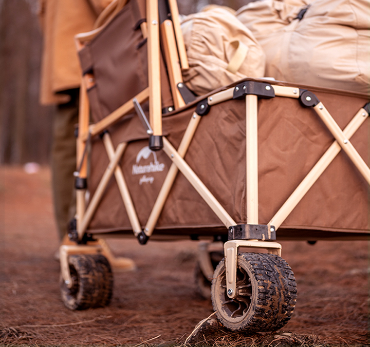 네이처하이크 와이드휠 캠핑웨건 [카키]
