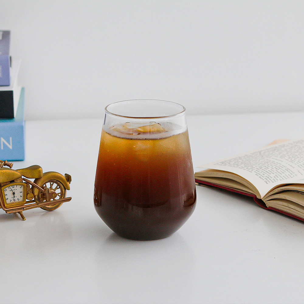 클리어 온더락 글라스 위스키잔 언더락 하이볼잔 내열유리컵 양주잔 예쁜 맥주 칵테일잔 2종