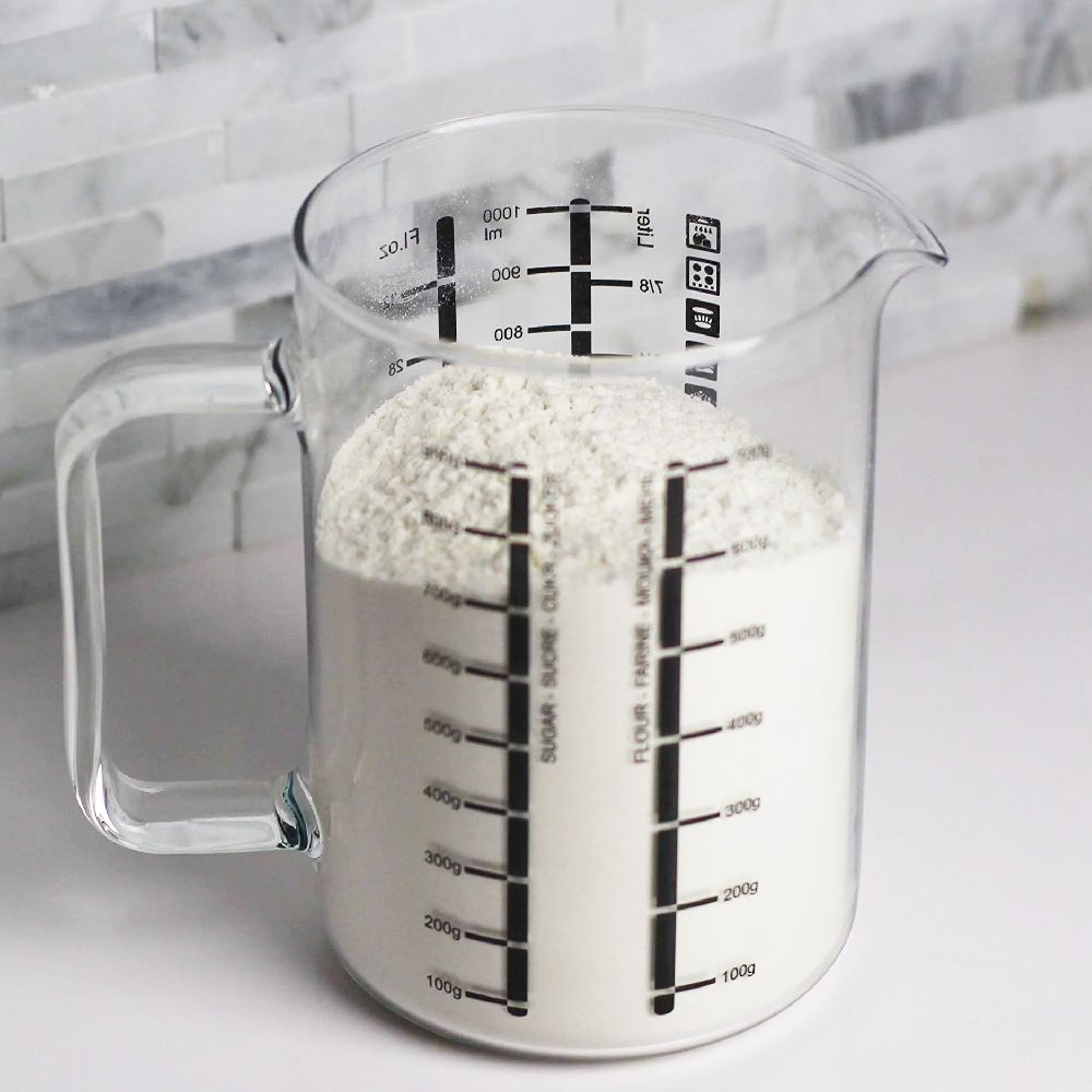 시맥스 내열유리 계량컵 1000ml 요리 베이킹 커피 : 이오네오