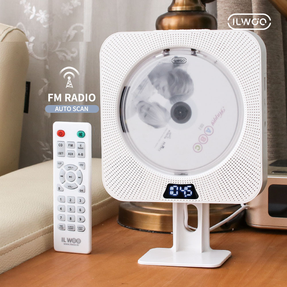 일우CD플레이어5 IW-CT07 블루투스 스피커 FM라디오 USB 리모컨 이미지 3