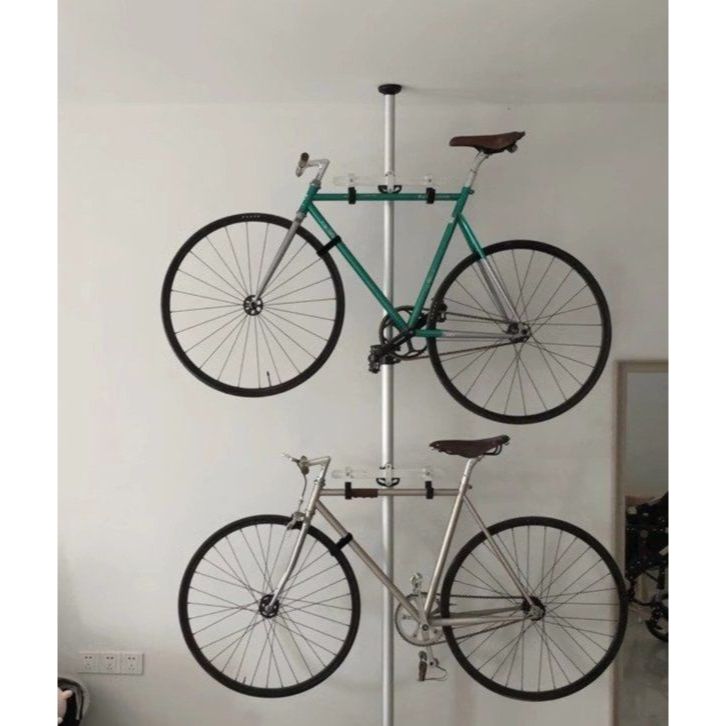 자전거 실내 수직 거치대 커버 사이클 킥스탠드 스탠드 2단 mtb 벽걸이 편리한 가벼운 견고한